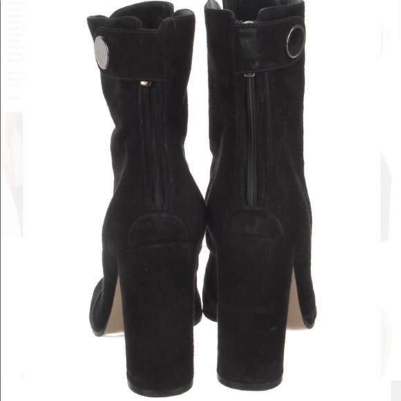 Gianvito Rossi suede lace up ankle booties 7 - Picture 4 of 5